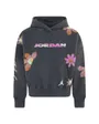 Sweat à capuche Fille DELORIS JORDAN FLOWER PO Gris