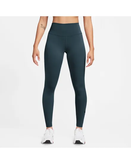 Legging Femme W NK DF ONE HR TIGHT Bleu