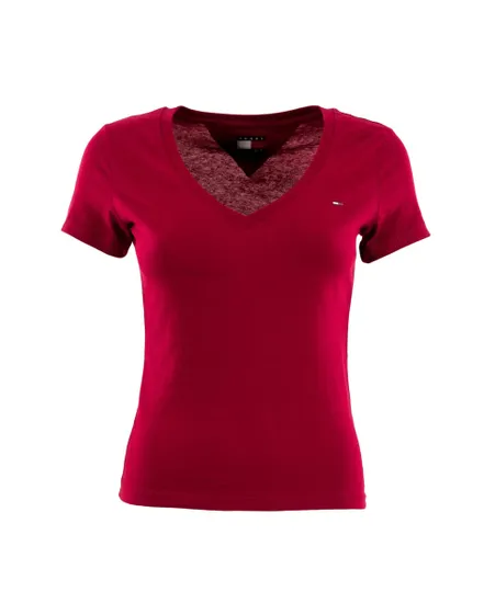 Tee-Shirt Femme Slim V-Neck Tommy Jeans