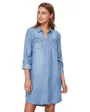 Robe Femme VMSIGGA LS Short Dress Lt Bl Ga Noo
