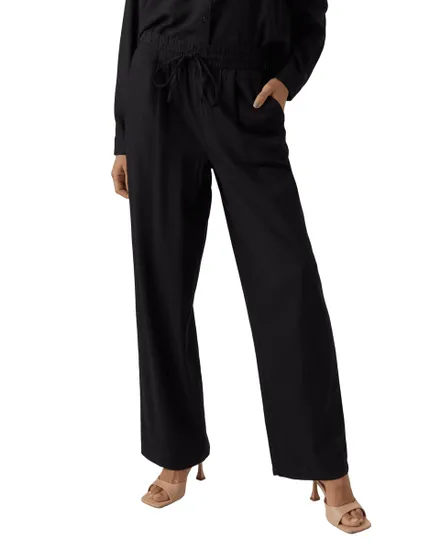 Pantalon Large Femme VMJESMILO HW WIDE PANTS WVN NOOS