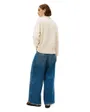 Pull col roulé Femme SOFT WOOL CABLE ROLL Écru Chiné