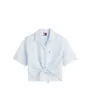 Chemise Femme Tie Front Linen Shirt