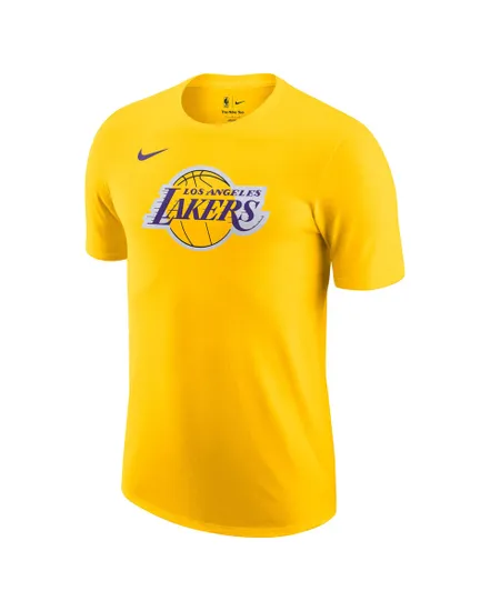T-shirt de basketball Homme LAL M NK ES LOGO1 SS TEE Jaune