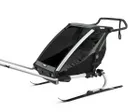 Remorque pour enfant 2 places CHARIOT LITE Aluminium/Vert Agave