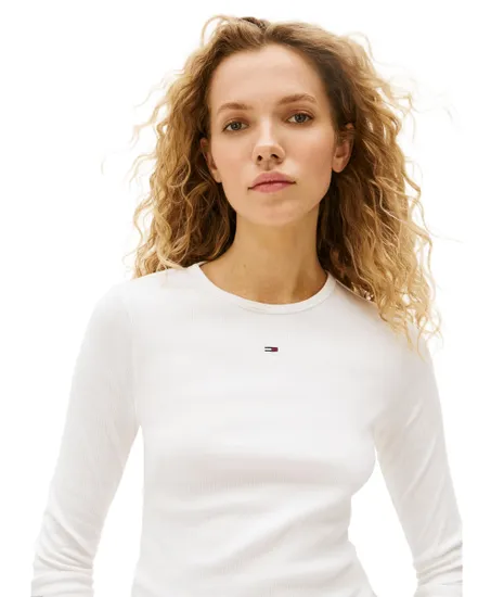 T-shirt Manches Longues Femme Slim Essential Rib