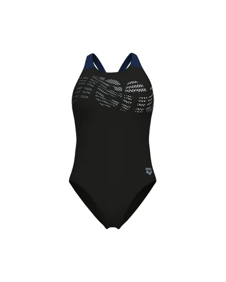 Maillot de bain Femme WOMEN S ARENA FLOWING SWIMSUIT V BA Noir
