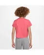 T-shirt manches courtes Enfant G NSW TEE CROP FUTURA Rose