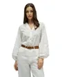 Blouse Femme Texturée Avec Dentelle