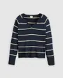 Pull Femme PETAL VNECK SWEATER Bleu