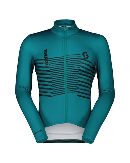 Maillot manches longues Homme RC TEAM WARM GRAPHICS Vert Hiver