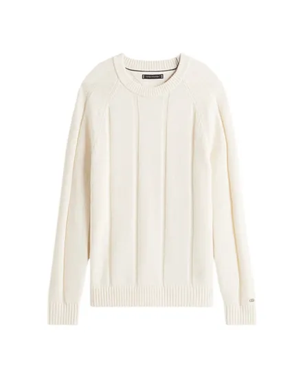 Pull col rond Homme DC TEXTURED STRIPE CREWNECK Écru