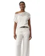 T-Shirt Femme Salsa Dentelle Blanc