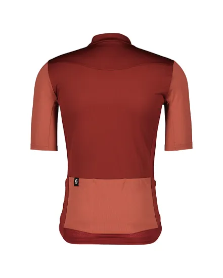 Maillot manches courtes Homme GRAVEL 10 Rouge Grenat/Rouge