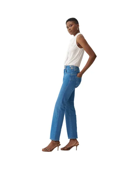 Jean Femme Secret Straight Waist Detail
