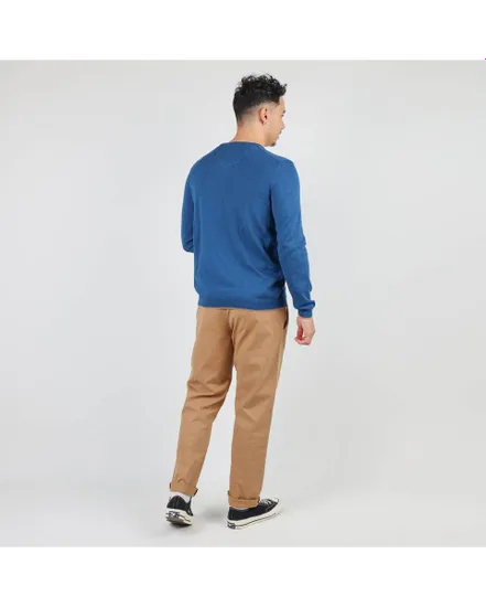 PULL ESSENTIEL COL V Homme Bleu