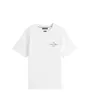 T-shirt col rond Homme OUTLINE FLAG SCRIPT Blanc