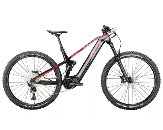 VTT électrique tout suspendu Homme EWME 3.9 Graphite/Rouge