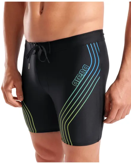 Short de bain Homme MEN S SWIM MID JAMMER GRAPHIC Noir