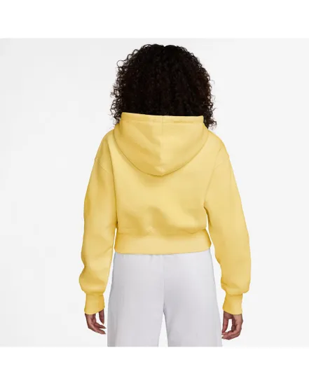 Sweat zip à capuche Femme W NSW PHNX FLC CROP FZ HDY Jaune