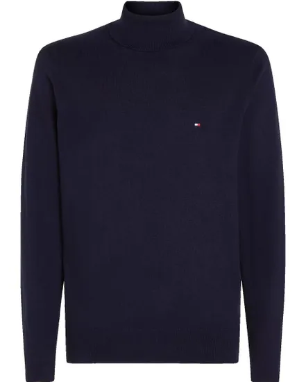 Pull col roulé Homme PIMA ORG CTN CASHMER Bleu