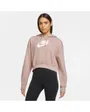 Sweatshirt à capuche manches longues Femme W NSW CLUB FLC GX CROP HDY Rose