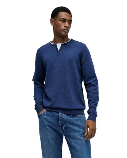 Pullover Homme Knit Henley Col Jersey