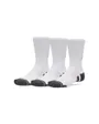 Lot de 3 paires de chaussettes Unisexe NEW UA PERF TECH 3PK CREW Blanc