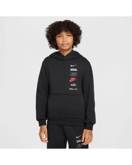 Sweat à capuche Enfant plus agé K NSW CLUB FLC HDY MLOGO Noir