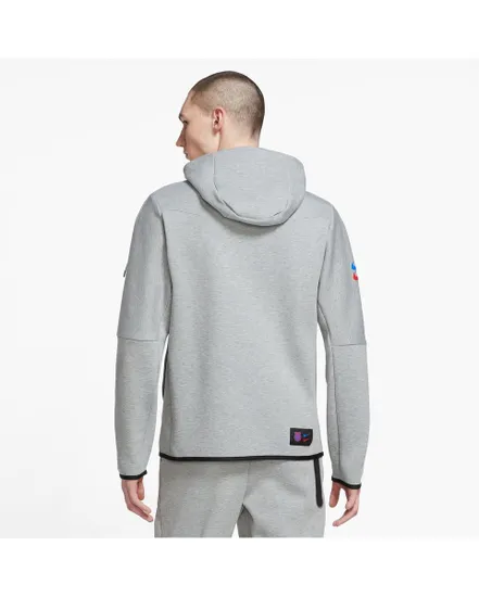 Veste manches longues Homme FCB MNSW TCH FLC HOODIE FZWRCL Gris