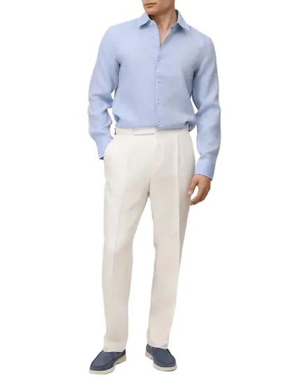 Chemise Homme BOSS Lin Bleu