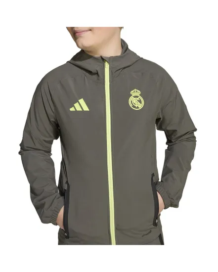 Veste zip à capuche Enfant REAL C VT J Y Vert