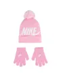 Ensemble bonnet et gants Jeune enfant NAN SWOOSH POM BEANIE GLV SET Rose