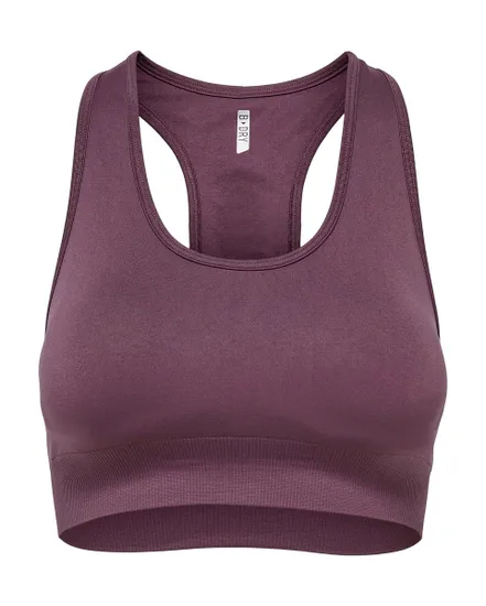 Brassière de sport Femme ONPDAISY-2 SEAM BRA NOOS Violet