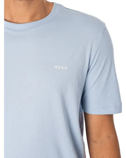 T-shirt col rond Homme DERO222 Bleu Clair