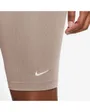 Legging court Femme W NSW ESSNTL MR BIKER SHORT Beige