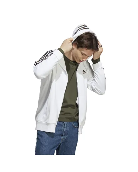 Veste à capuche manches longues Homme M 3S FT FZ HD Blanc