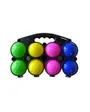 QUADRETTE DE PETANQUE 8 BOULES PLASTIQUE NEO Unisexe