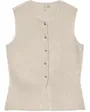 Gilet Femme Vmsaba Sl O-Neck Button Vest Btq