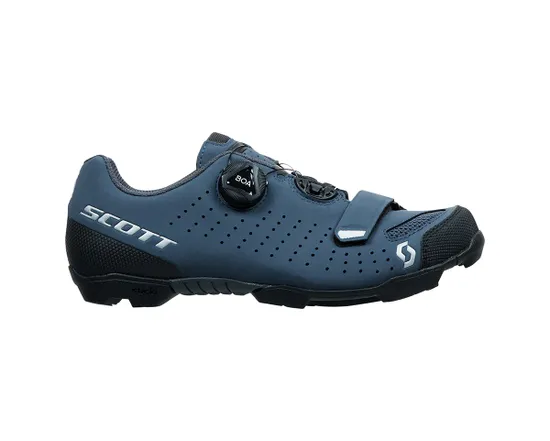 Chaussures VTT Femme MTB COMP BOA® Bleu Mat/Gris Foncé