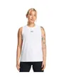 Débardeur Femme UA RIVAL MUSCLE TANK Blanc