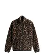 Sweat zippé Femme ZIP THROUGH BADGE TEDDY Léopard