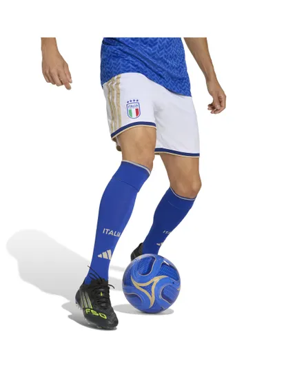 Short de football Homme FIGC H SHO Blanc