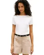 T-shirt Femme Gold Button Slim SS