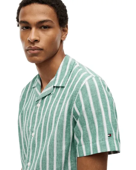 Chemise Homme Lin Blend Texture Stp S/S Rf