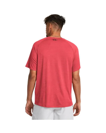 T-Shirt MC Homme UA TECH TEXTURED SS Rouge