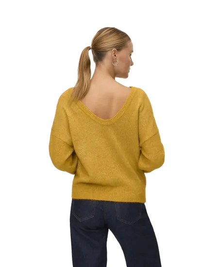 Pull Femme Vmellie Shine LS U-Back Pullover Boo