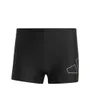 Short de bain Homme BIG BARS BOXER Noir