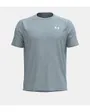 T-shirt Homme UA TECH TEXTURED SS Bleu