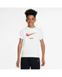 T-shirt Enfant plus agé K NSW TEE SWOOSH SSNL Blanc